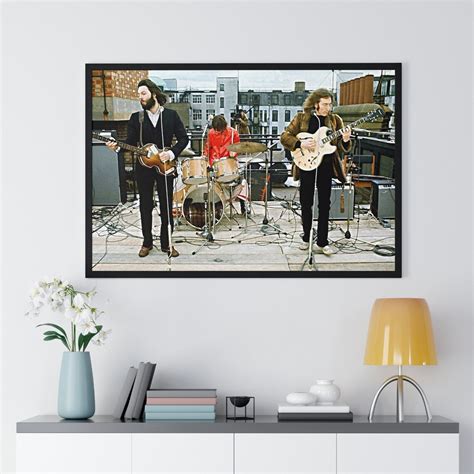 The Beatles' Rooftop Concert Print Paul McCartney John | Etsy