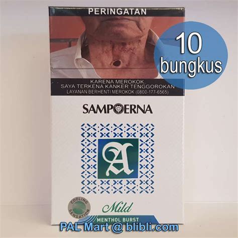 Jual Rokok Sampoerna Mild Menthol 16 Batang [1 Slof / 10 Bungkus ...