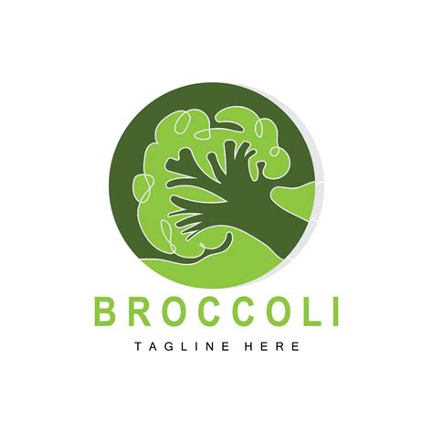 Broccoli Logo Design, Green Vegetable Vector, Broccoli Wallpaper ...