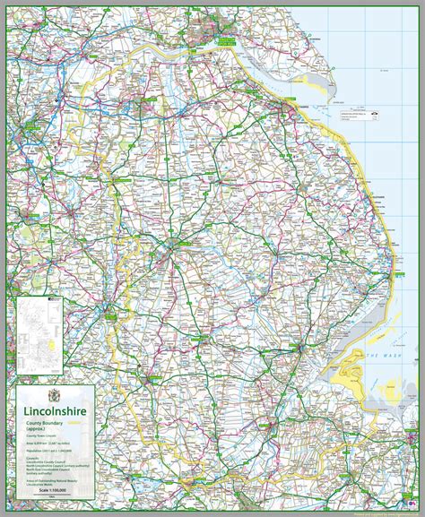 Lincolnshire County Map | I Love Maps