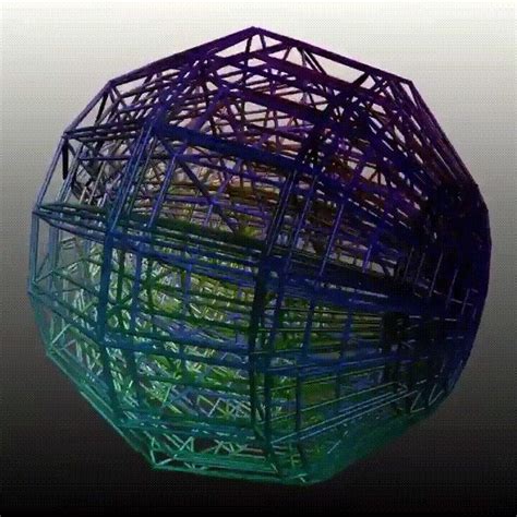 2D representation of a 3D representation of a 4D sphere - GIF on Imgur ...