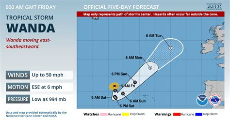 Tropical Storm Wanda Advisory 22 | Florida Storms