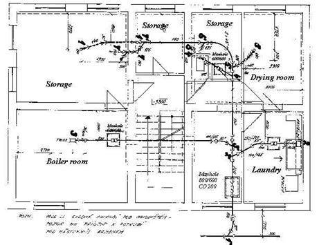 Building drainage - ground floor with building drain