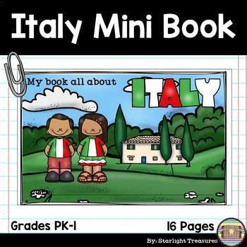 Italy Mini Book for Early Readers - A Country Study | Mini books ...