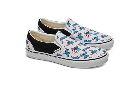 vans 2023 lilo and stich slip on shoes - AllEars.Net