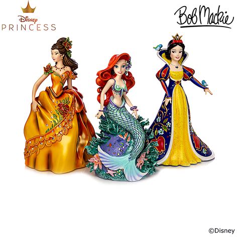 Disney Princess Figurines Featuring Bob Mackie Designs Of Disneys Belle ...