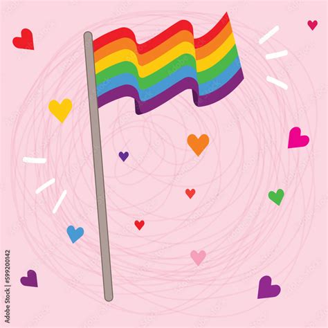 Flag of pride for the LGBT community (Pride Month 2023) - The LGBT community Pride Stock Vector ...