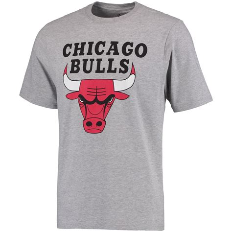 Chicago Bulls Gray Primary Logo T-Shirt