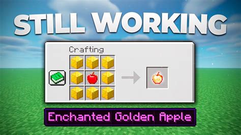 How to MAKE Enchanted Golden Apples in Minecraft 1.20 👍 Get · Craft ...