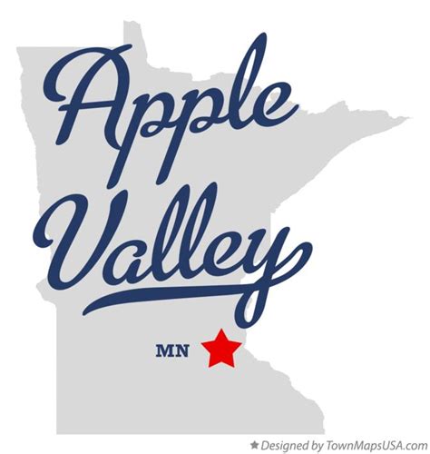 Map of Apple Valley, MN, Minnesota