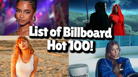 List of Billboard Hot 100 top ten singles that peaked in 2023! - YouTube