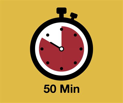 50 Timer sign icon. 50 minutes stopwatch symbol 41137711 Vector Art at ...