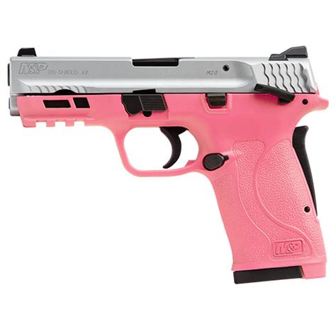 Smith & Wesson M&P Shield EZ .380 ACP, 3.6" Barrel, Prison Pink, Silver Slide, 8rd - Impact Guns