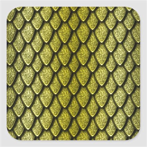 Gold Dragon Scales Square Sticker | Zazzle | Dragon scale, Gold dragon ...