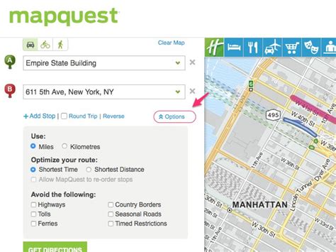 How to Get Driving Directions on MapQuest