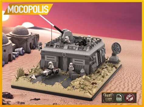 LEGO MOC LEGO MOC SW Base (Outpost) on Tatooine | PDF instructions (NO ...