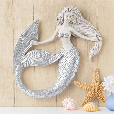 Pearl-Finish Mermaid Wall Decor | Collections Etc.