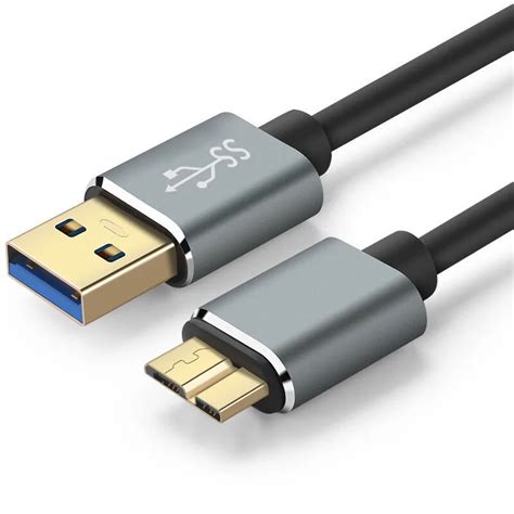 USB 3.0 Type A Micro B USB3.0 Data Sync Cable Cord for External Hard ...