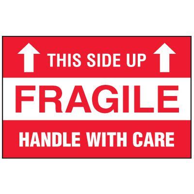 Fragile Labels - This Side Up Fragile | Seton