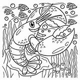 Lobster Coloring Page For Kids sketch template