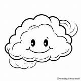 Cloud Coloring Pages  Free & Printable sketch template