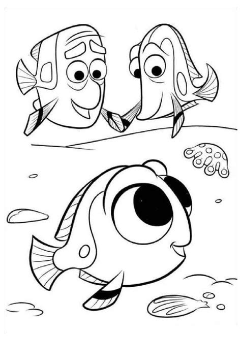 Finding Nemo Dory Fish Coloring Pages - Print Color Craft