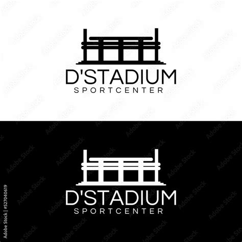 Sports stadium logo design Line art sports stadium logo. Sports stadium ...