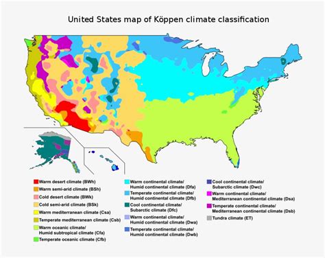 Koppen Climate Map USA | Printable Map Of USA