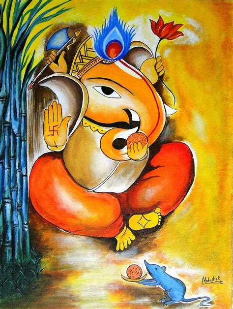 Lord Ganesh Painting by Abhishek Purohit