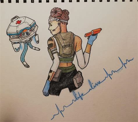 Lifeline-Fanart done by my girlfriend! : r/apexlegends