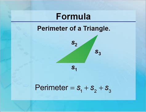 Perimeter Of A Triangle Formula