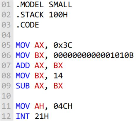 latex3 - x86 Assembly Language Listing - TeX - LaTeX Stack Exchange