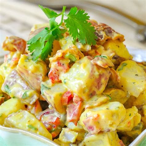 Bacon Potato Salad with Sweet Mustard Dressing a perfect BBQ side dish!