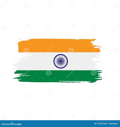 Bandera De La India, Ejemplo Del Vector Ilustración del Vector ...