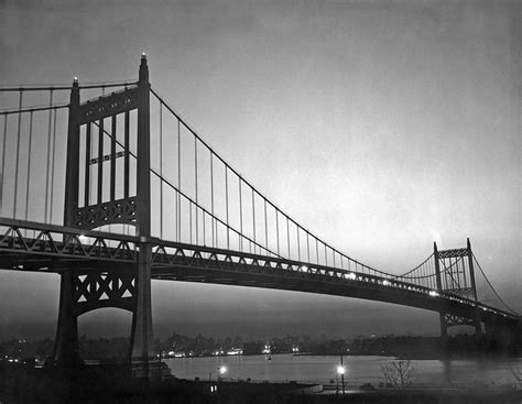 Triborough Bridge At Night Photograph by Underwood Archives | Fine Art ...