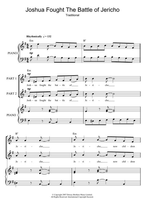 Joshua Fit De Battle Of Jericho | Sheet Music Direct