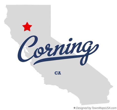 Map of Corning, CA, California