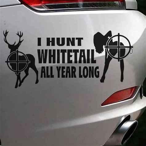 Pegatina Hunt Buck Decal Hunting Club Girl Sticker Hollow Sticker Hunter Car Window Vinyl Decal ...