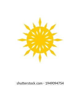 Yellow Sun Logo Design Vector Template Stock Vector (Royalty Free ...