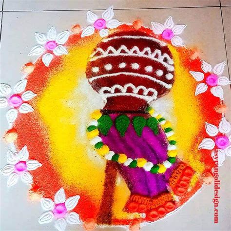 50 Ugadi Rangoli Design (Rangoli Ideas) - February 2020 | Rangoli ...