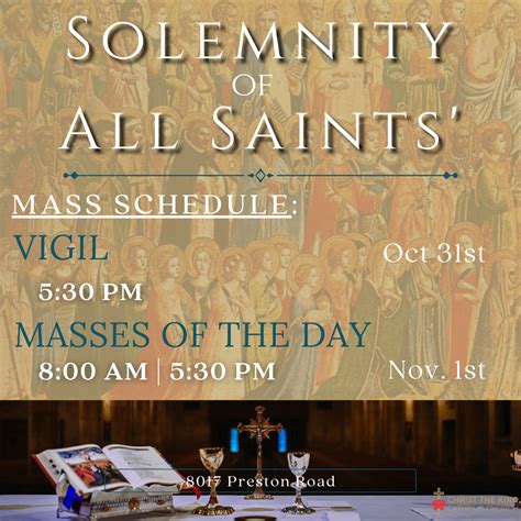 All Saints Day Mass — Christ The King