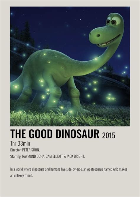 The Good Dinosaur (2015) | The good dinosaur, Disney movie posters, Movie posters minimalist