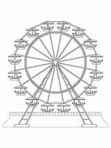 Ferris Wheel 4 Coloring Page  Free Printable Pages For Kids sketch template