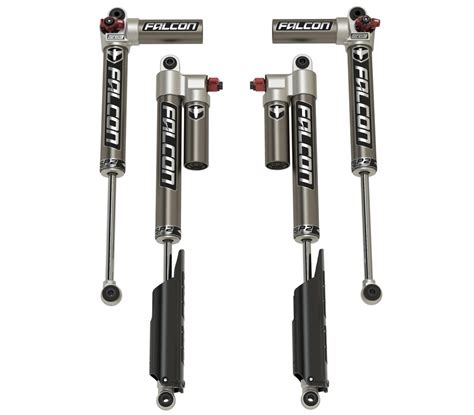 Jeep Gladiator Piggyback Shocks Falcon SP2 3.3 Fast Adjust 3.5-4.5 Inch Lift All 4 For 20-Pres ...