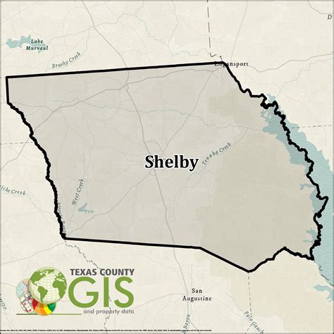 Shelby County Shapefile and Property Data - Texas County GIS Data