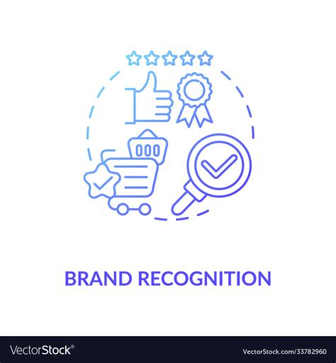 Brand recognition concept icon Royalty Free Vector Image