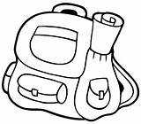 Backpack Coloring Page sketch template