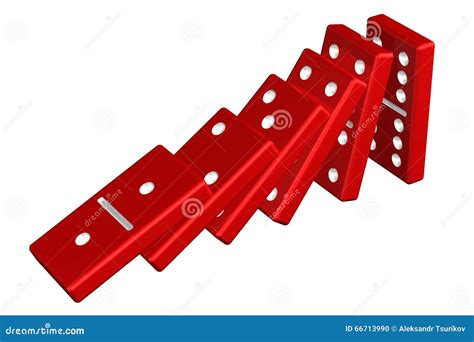 Concept : domino effect stock illustration. Illustration of equilibrium ...