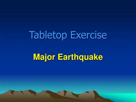 PPT - Tabletop Exercise PowerPoint Presentation, free download - ID:8166740