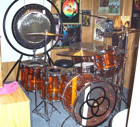 Ludwig Vistalite Amber Vintage Drum Set